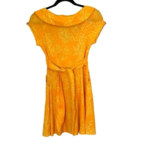 Free People A Thing Called Love Mini Dress in Yellow Combo - Picture 8 of 13